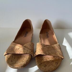 Softwalk Womens Cork Slide Sandals Size 9 1/2N